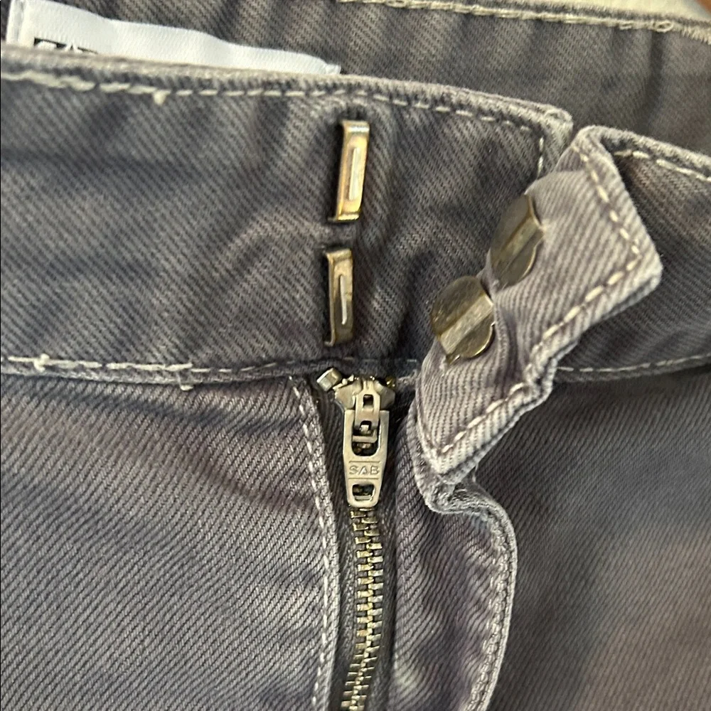 👖Zara Chino Gray Wide Leg Fit Pants - Comfortable and Cozy - Size 4 - Picture 9 of 12